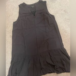 J. Crew Sleeveless Black Dress with flare hem, Size Large, VGUC.